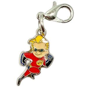 Vtg Disney Pixar Dashiell Robert Dash Parr Clip On Charm The Incredibles Zipper